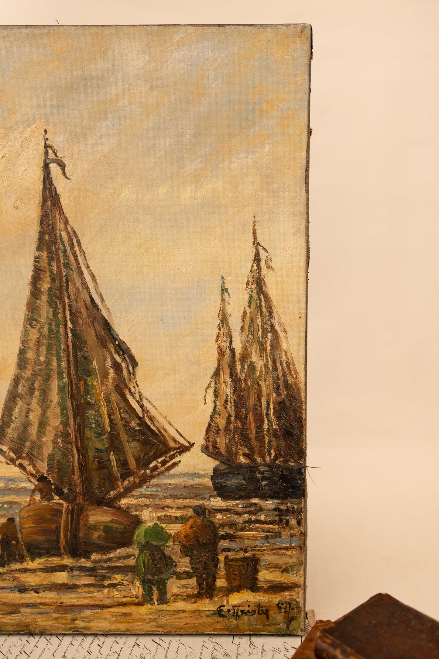 Coastal Oil Painting on Canvas