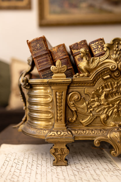Antique French Gilt Brass Jardinière