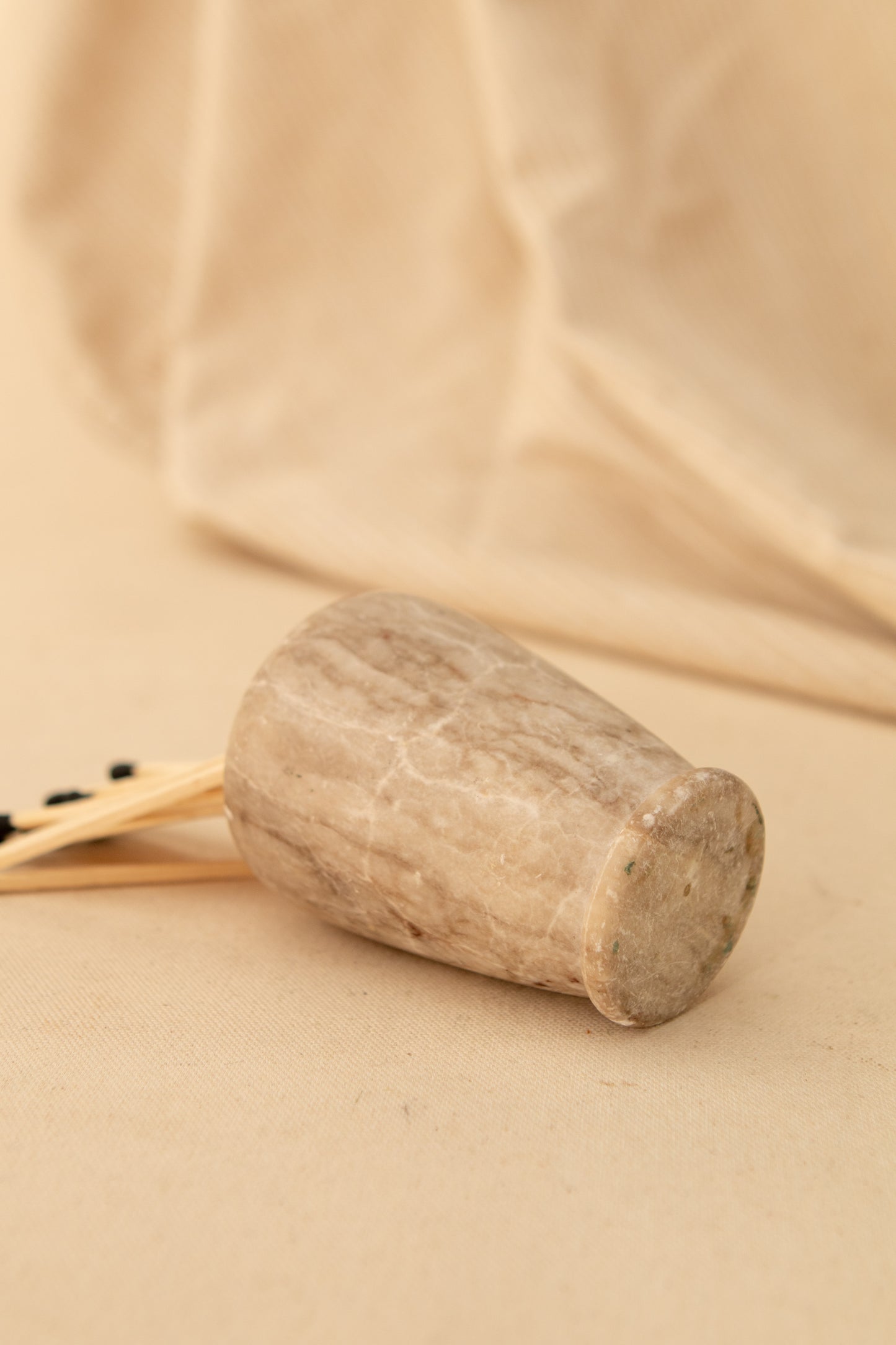 Alabaster Matchstick Holder
